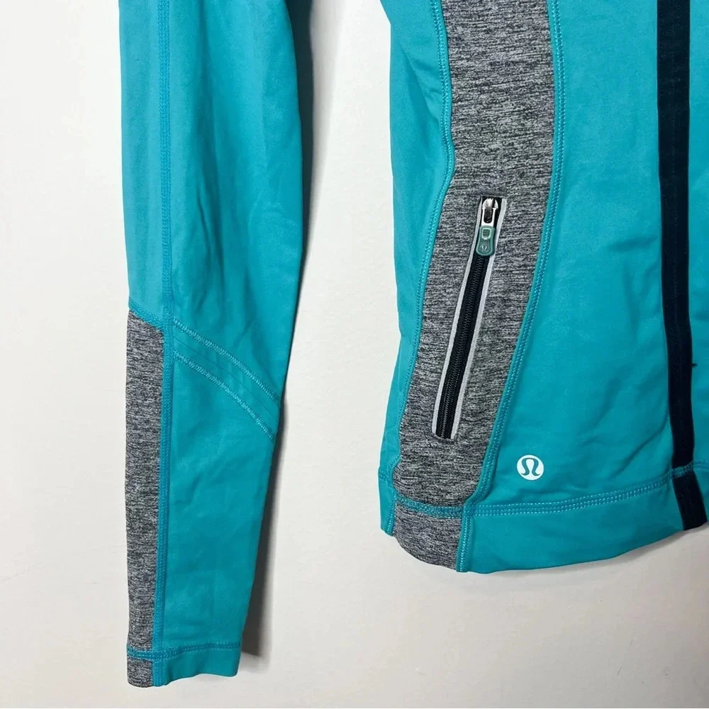 Lululemon Run For Your Life Blue Hoodie Pullover